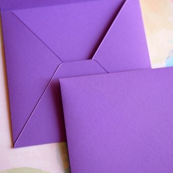 Конверт 125x125, Creative board lavender, Фіолетовий, 120г/м2 (чистий)