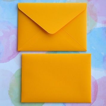 Конверт C6, 114x162, Malmero mangue, Жовтий, 120г/м2 (чистий)