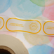 Гігієнічні наклейки сліп, 45х110мм, з логотипом (CMYK), плівка прозора в рулоні