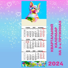 Квартальний календар Великий, Кіт кольоровий
