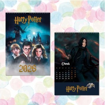 Перекидний календар, формат А4, Harry Potter